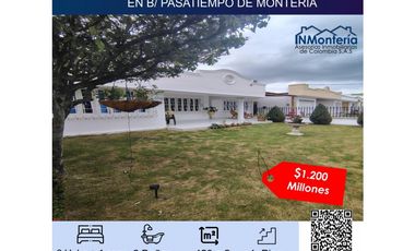 VENTA DE CASA  EN EL B/ PASATIEMPO DE MONTERIA