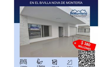 VENTA DE CASA B/ VILLA NOVA DE MONTERIA