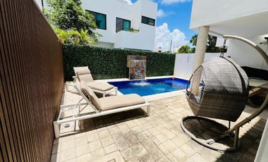 CASA EN VENTA RESIDENCIAL 4 RECAMARAS AQUA CUMBRES CANCUN COLDWELL BANKER PUNTA SUR