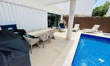 CASA EN VENTA RESIDENCIAL 4 RECAMARAS AQUA CUMBRES CANCUN COLDWELL BANKER PUNTA SUR