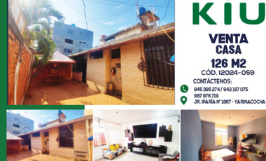 i2024-059 VENTA CASA – YARINACOCHA