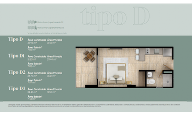 Apartamento proyecto en Sierra Marina – Pozos Colorados G-20