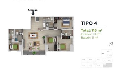 Departamento en venta en Cienfuegos, Residencial Zacatenco, Gustavo A. Madero