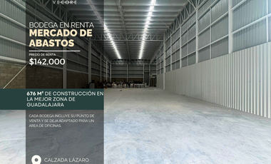 BODEGA EN RENTA EN MERCADO DE ABASTOS,  GUADALAJARA