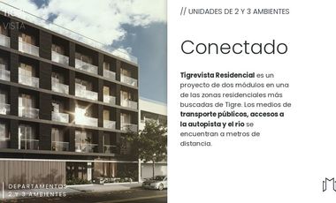 VENTA DEPARTAMENTO TIGRE 2 AMBIENTES PILETA SUM A ESTRENAR