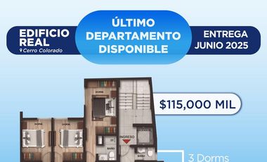 Departamentos en  Preventa Cerro Colorado (ENTREGA JUNIO 2025)