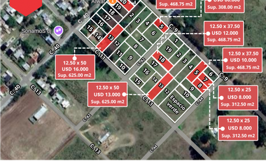 Terrenos en venta (Calles 40, 42, 44 entre 11 y 9)