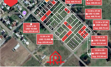 Terrenos en venta (Calles 40, 42, 44 entre 11 y 9)
