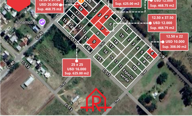 Terrenos en venta (Calles 40, 42, 44 entre 11 y 9)