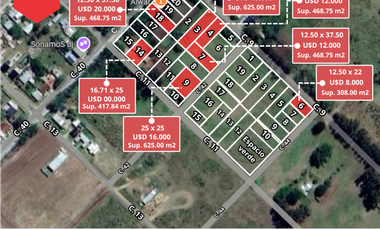 Terrenos en venta (Calles 40, 42, 44 entre 11 y 9)