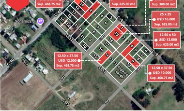 Terrenos en venta (Calles 40, 42, 44 entre 11 y 9)