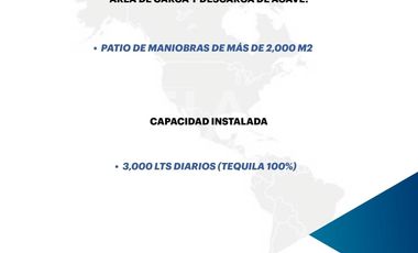 FABRICA TEQUILERA EN VENTA ,JALISCO.