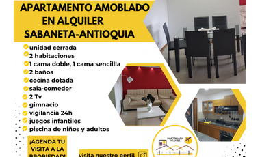 apartamento amoblado en sabaneta-antioquia