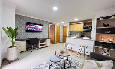 Amoblado Espectacular Apartaestudio Laureles - Medellín.