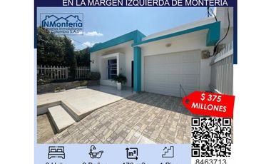 VENTA DE CASA EN LA MARGEN IZQUIERDA DE MONTERIA