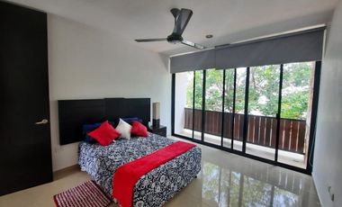 VENTA DE TOWN HOUSE AMUEBLADO EN MONTES DE AME , MÉRIDA