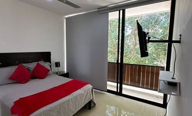 VENTA DE TOWN HOUSE AMUEBLADO EN MONTES DE AME , MÉRIDA
