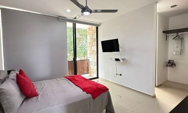 VENTA DE TOWN HOUSE AMUEBLADO EN MONTES DE AME , MÉRIDA