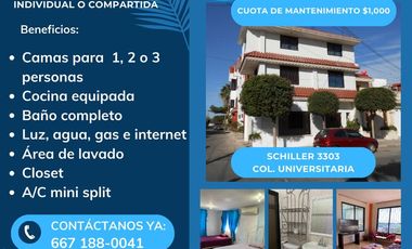 Se rentan habitaciones