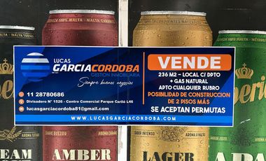 LOCAL EN VENTA SOBRE AVENIDA INTERMEDANOS ESQUINA CORVINA