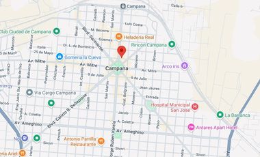 Departamento de 5 ambientes en pleno Centro Campana. 225 m² cubiertos. Cochera para 4 autos.