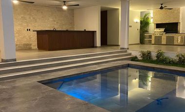 CASA EN VENTA PRIVADA BOSQUES DE ALTABRISA MERIDA 5 RECAMARAS ESTUDIO Y ALBERCA