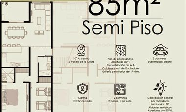 VENTA DEPARTAMENTO A ESTRENAR 2 DORM. - Z/ PASEOS COSTEROS RIO SENGUER 858-CALIDAD PREMIUM!!