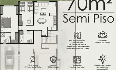 VENTA DEPARTAMENTO A ESTRENAR 2 DORM. - Z/ PASEOS COSTEROS RIO SENGUER 858-CALIDAD PREMIUM!!