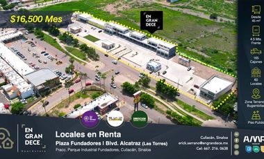 Locales Comerciales en Renta | Plaza Fundadores | Blvd las Torres | Terranova