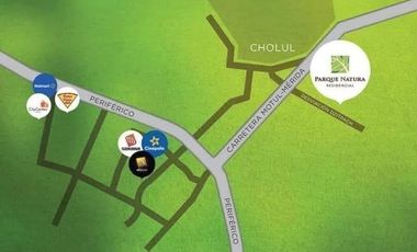 TERRENO EN VENTA EN MÉRIDA, PRIVADA PARQUE NATURA