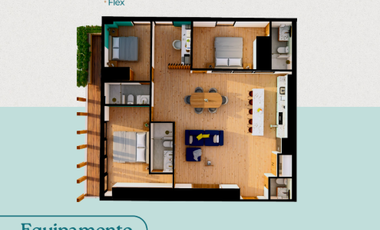 PENTHOUSE EN PREVENTA EN LA CACHO 3 RECAMARAS [SIDEWAYS LIVING
