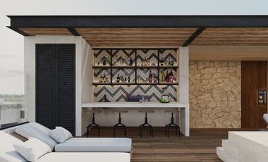 Departamento en venta en Puerto Morelos vista al mar