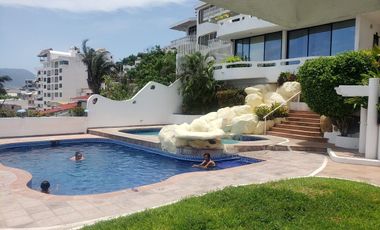 ACAPULCO TRADICIONAL VILLA CON VISTA A MAR ABIERTO Y ALBERCA