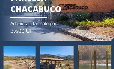 SE VENDE 3.400UF PARCELA EN HACIENDA CHACABUCO, COLINA.