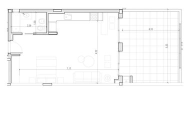 Estudio con patio - Palermo Hollywood