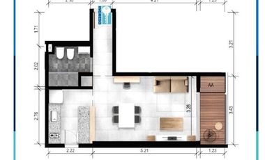 VENTA · DEPARTAMENTO · MONOAMBIENTE · AMENITIES · GRANADERO BAIGORRIA