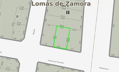 Terreno en Portela al 80, Lomas de Zamora
