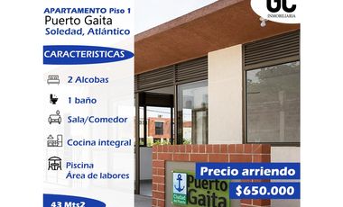 se arrienda apartamento piso 1 - Puerto gaita