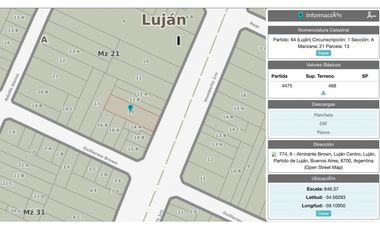 VENTA CASA A RECICLAR SOBRE AVENIDA HUMBERTO - LUJAN BS AS