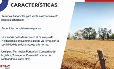 Venta de terreno industrial con acceso a via férrea en Nextlalpan Estado de México - (3)