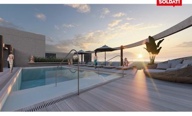 Departamento en venta 2 ambientes al frente en Pinamar