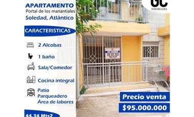 Se Vende  Apartamento / Portal de los Manantiales