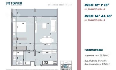 Venta Dpto 1 d con Cochera - Edificio M Tower - Neuquén Capital