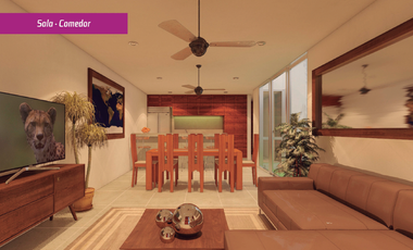 Casa en venta  Merida de 1 piso  2 habitaciones en Privada