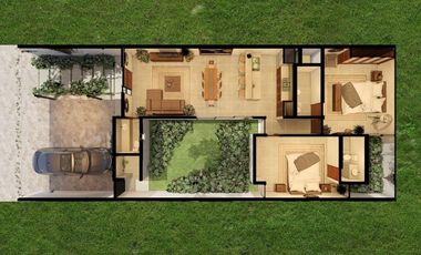 Casa en venta  Merida de 1 piso  2 habitaciones en Privada