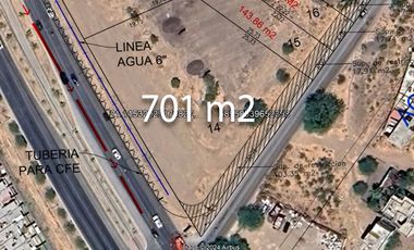 Terreno en renta Blvd. Metropolitan, 701m²