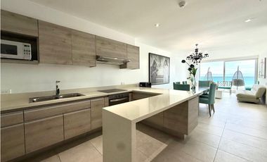 Venta departamento vista al mar edf Mykonos cerca cc la Cuadra.