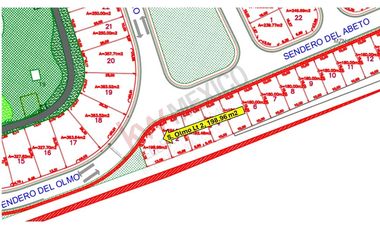 VENTA TERRENO HABITACIONAL de 199 m2 en Residencial El Encino, S. del Olmo Lt.1