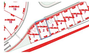 VENTA TERRENO HABITACIONAL de 195m2 en Residencial El Encino, S. del Abeto Lt.2