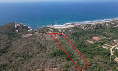 Playa Joluma Troncones 2.4 hectareas con acceso  al mar